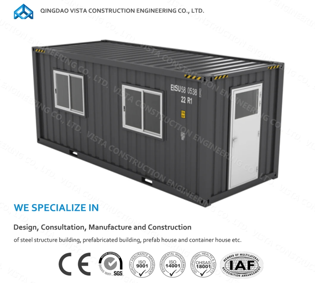 Luxury 20FT Container House Plan for Container Hotel with 3 Bedroom