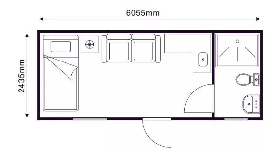 Hot Sale North America Duplex Loft Style Modular House Flat Pack Container Home Villa