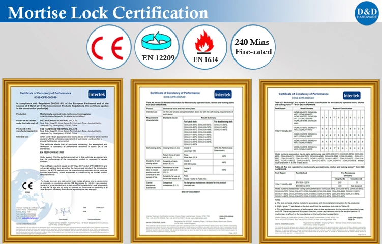 Best Price Fire Door Fire Rated CE Mortise Handle Lock Set for Fire Door