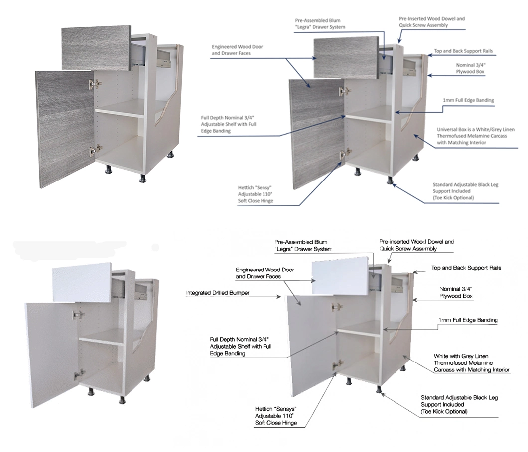 Shaker Style Kitchen Cabinet Door Various Color Solid Wood Kitchen Cabinet Modular Rta Kitchen Cabinet