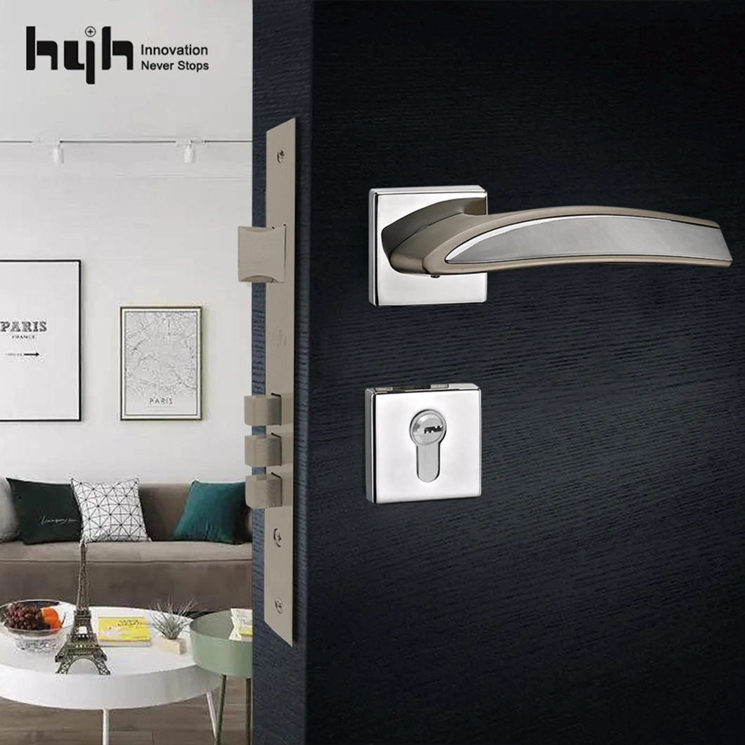 Hyh New European Modern American Outside Door Handle Matt Black Door Handles