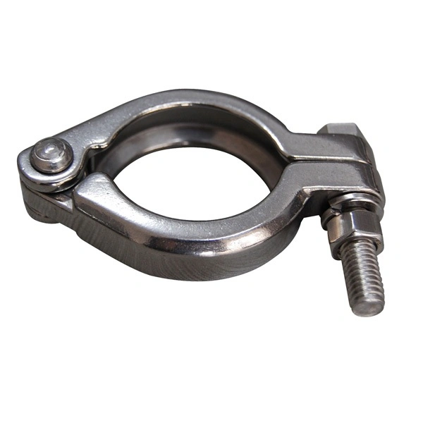 SS304 SS316L Sanitary Stainless Steel Sing Pin Hinge Heavy Duty Tri Clover Clamps for Pipe Fittings