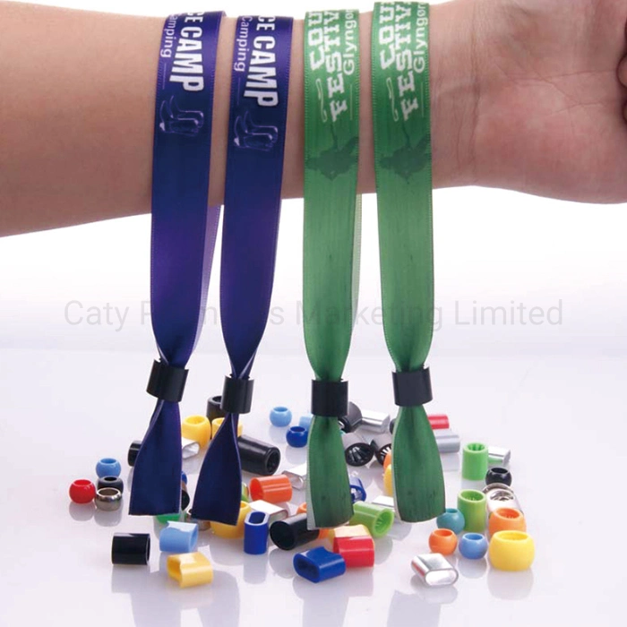 Promotion Fabric Textile Exhibition Event Concert Stopper Festival Wristband (LNS035)