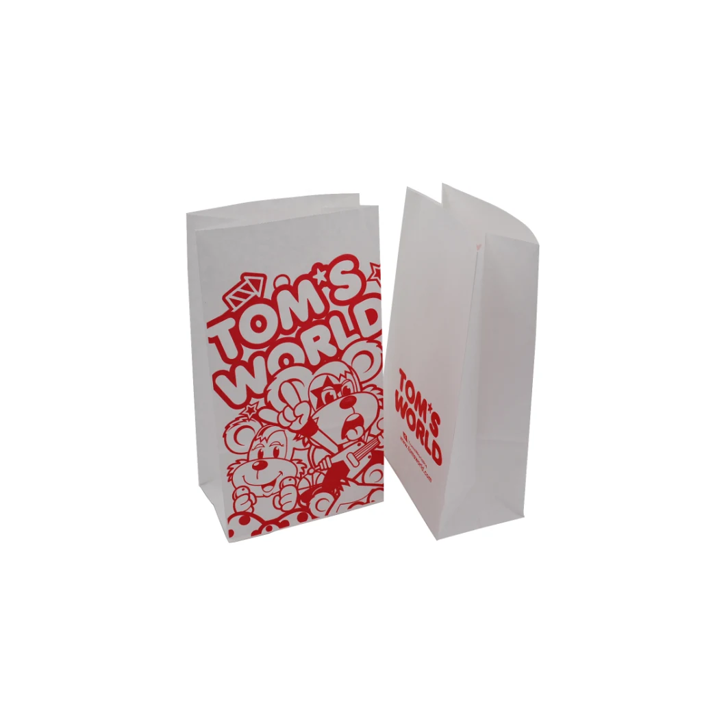 Custom Logo White Eco Kraft Paper Christmas Gift Bags in Bulk