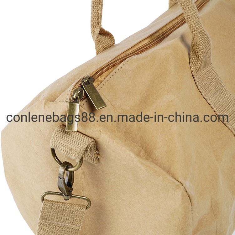 High Quality Customized Kraft Paper Tote Single Shoulder Duffle Bag From Manufacturer Camping Bag