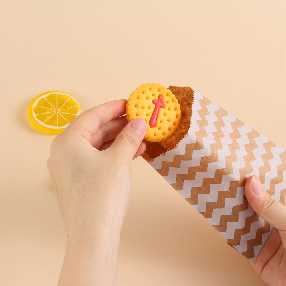 Disposable Kraft Paper Bags Food Tea Small Gift Bags Sandwich Bread Bags