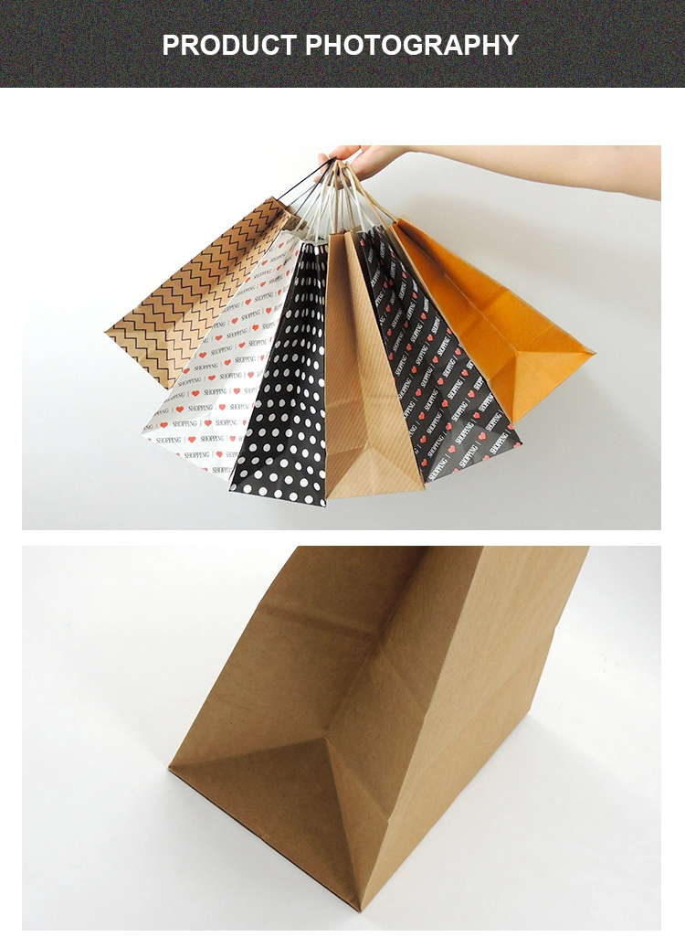 Paper Bags Wholesale Custom Logo Paper Bag Kraft Paper Bags with Handles