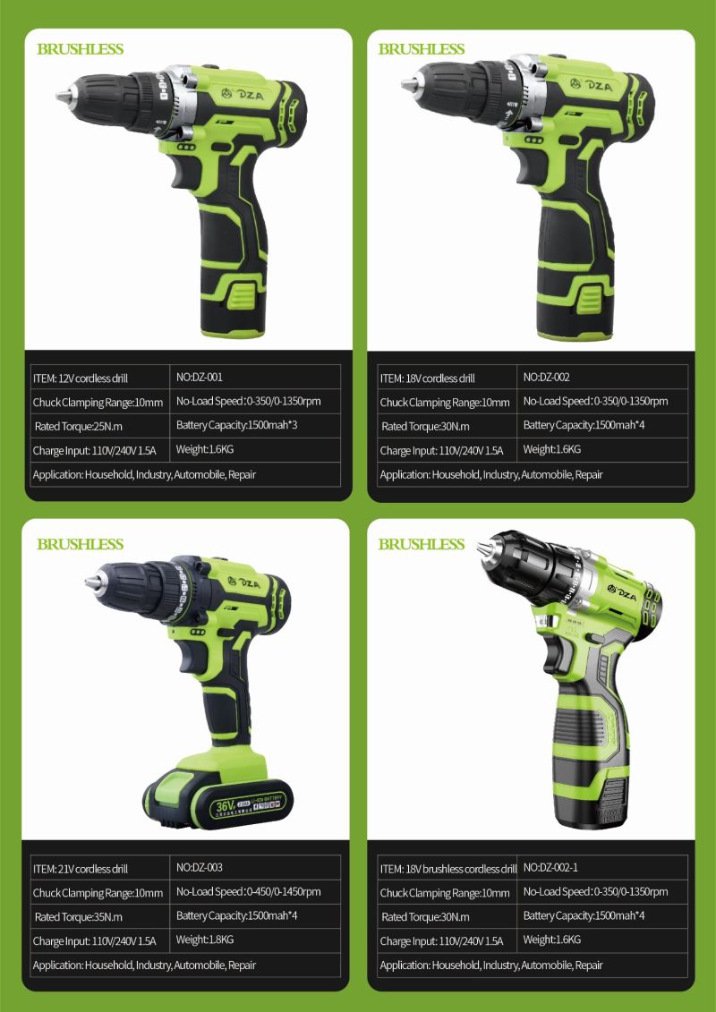 4-22mm Excellent Screwdriver Torque Brushless Li Ion Battery Charging Electric Cordless Impact Wrench