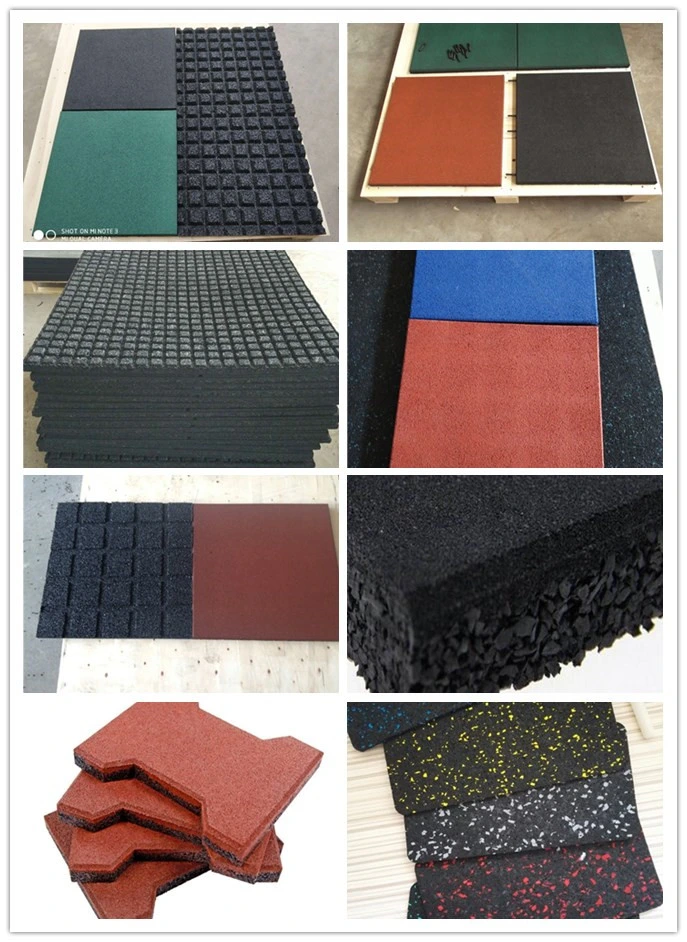 Rubber Tiles Flooring Safety Rubber Mats for Children Playing Area