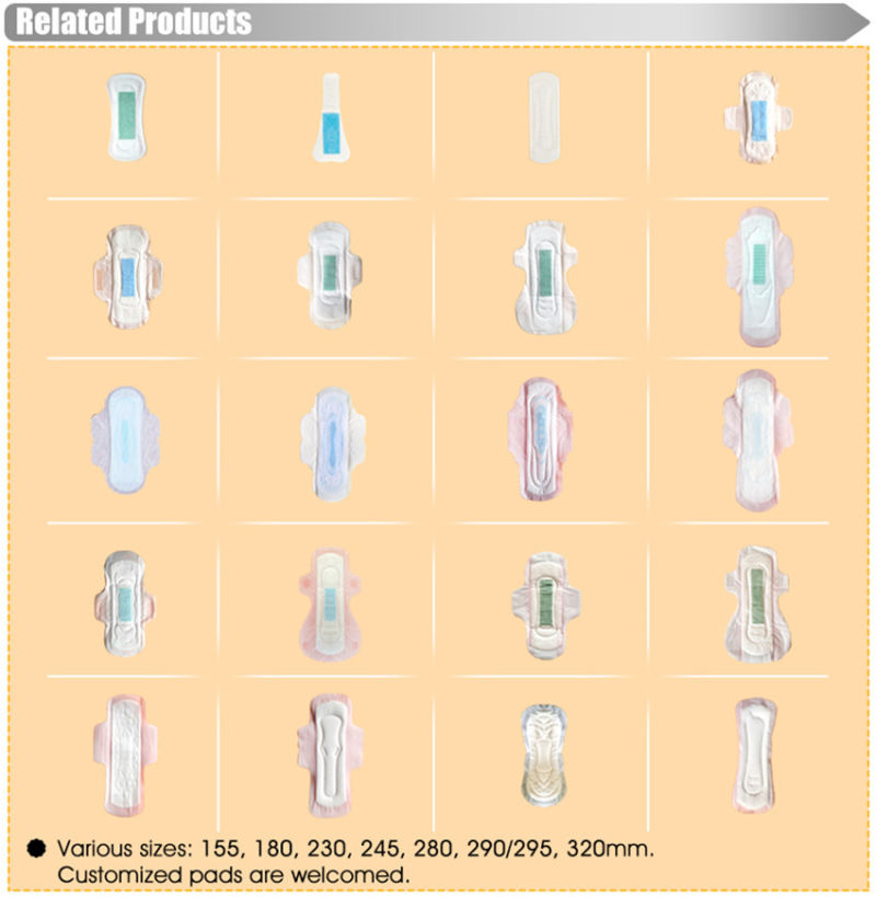Blue Printing Sanitary Napkins/Sanitary Pads