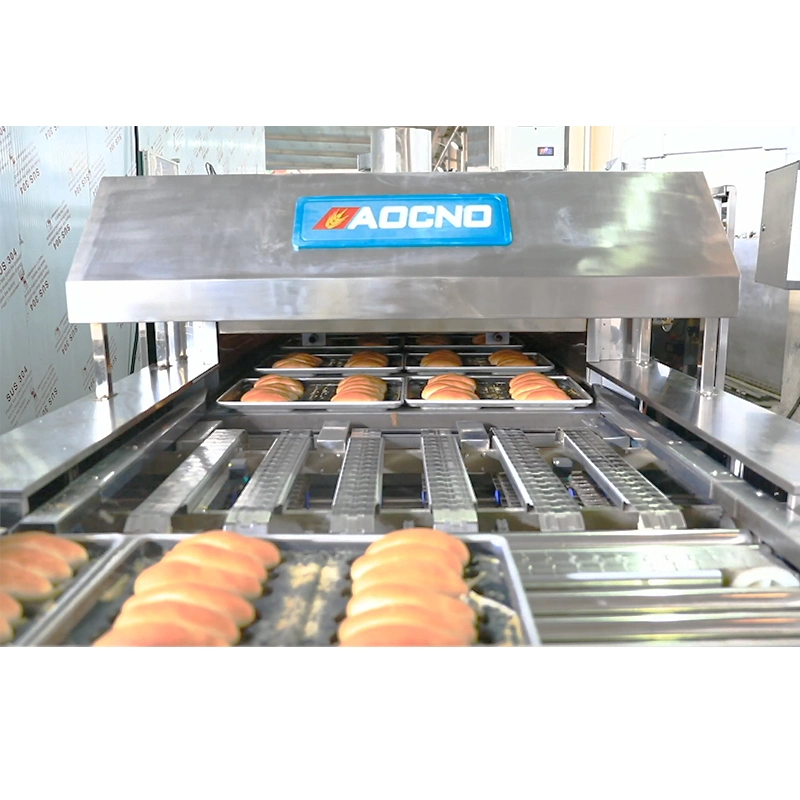 Industrial Large Capacity Hamburger Toast Bun Cake Baguette Baking Tunnel Oven