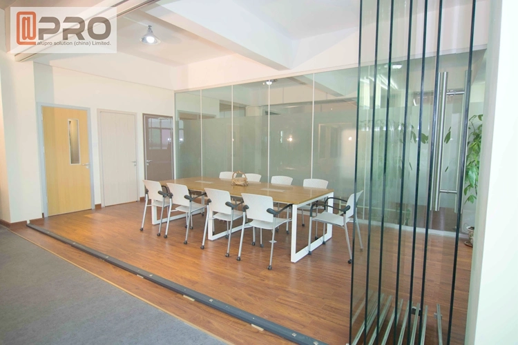 Custom Used Office Wall Partitions Soundproof Office Partition Wall Panel Mobile Foldable Soundproof Glass Wall Partition