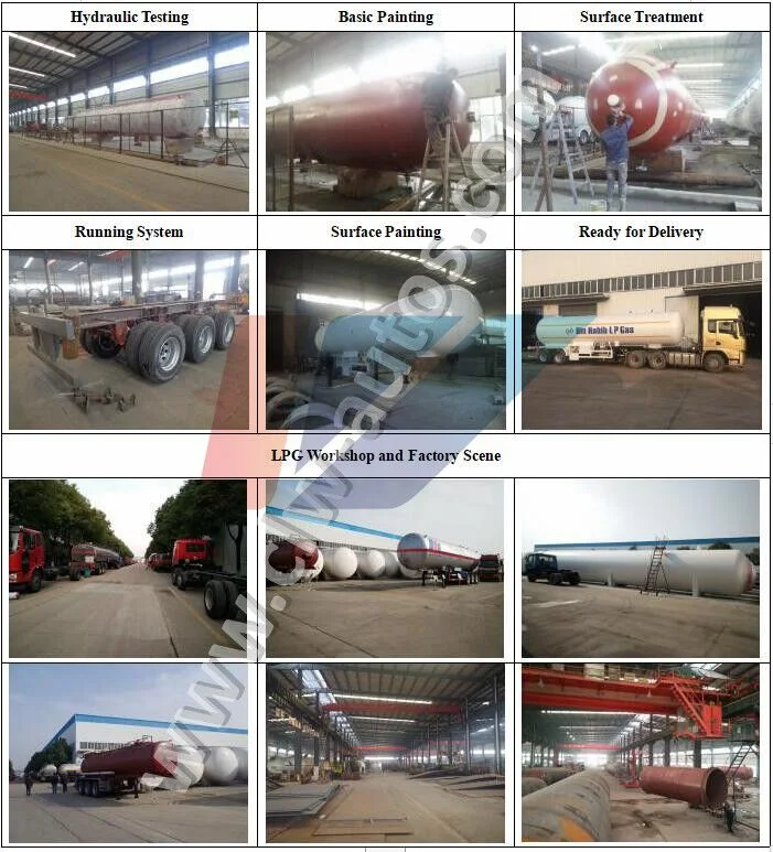40cbm 20ton LPG Propane Gas Storage Mobile Tanker LPG Transportation Tank Semi-Trailer