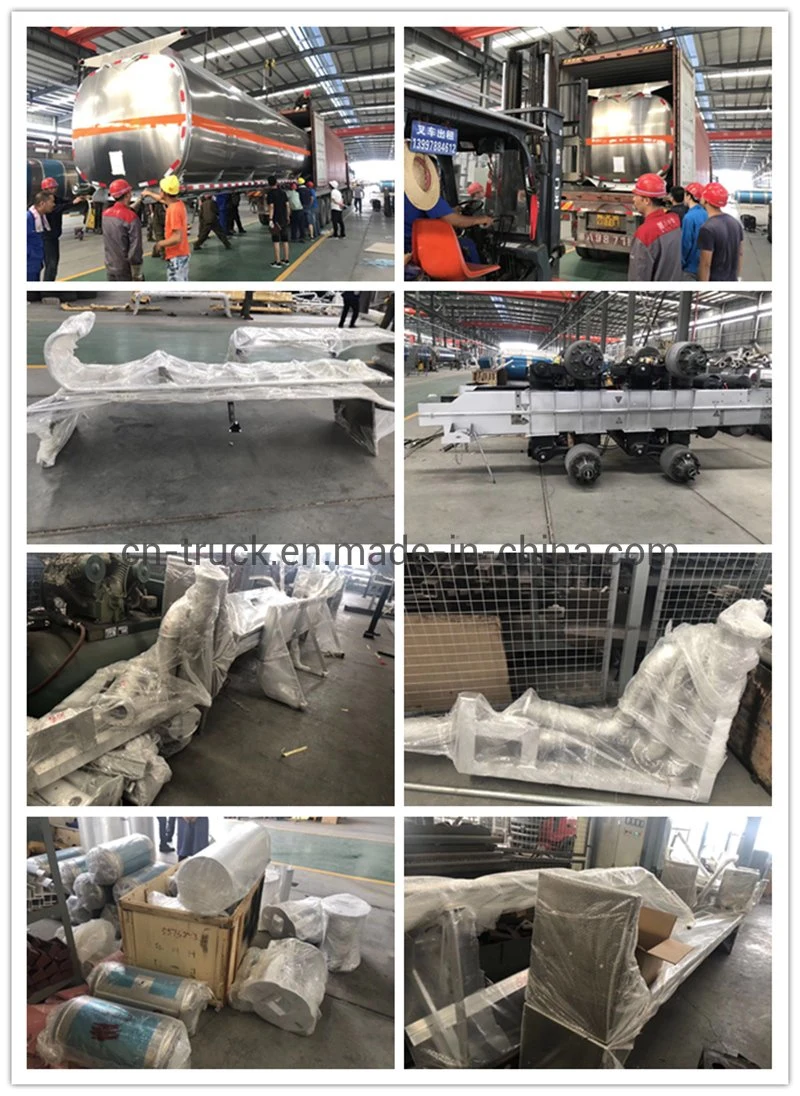 30m3-60m3 Light Weight Aluminum Petrol Fuel Trailer Tank