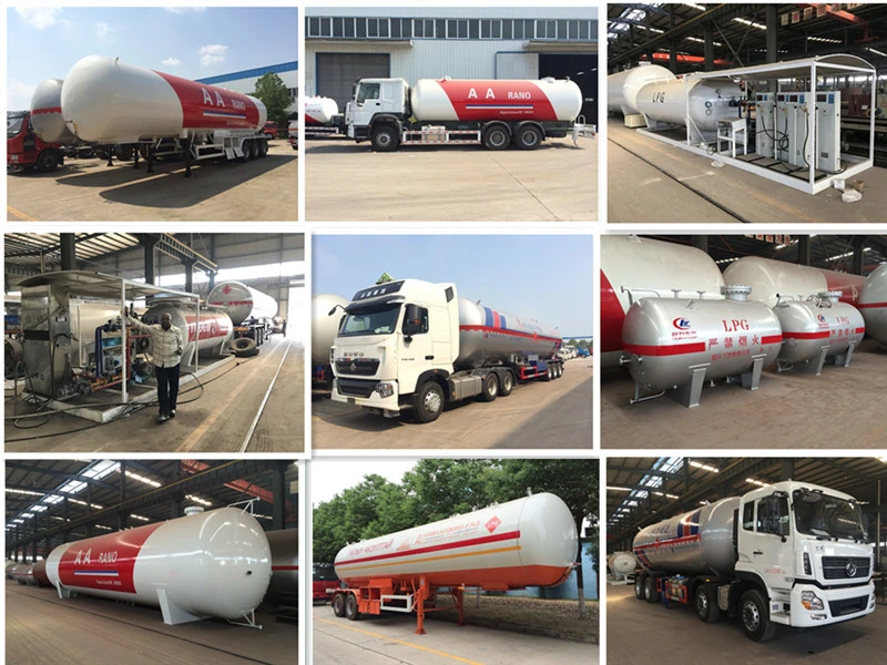 Manufacturer Supplier 54 Cbm 3 Axles LPG Gas Tank Semi Trailer for Sale