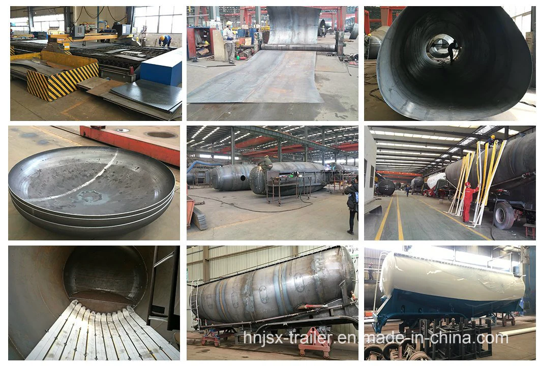 Hot Sale Wheat Flour Transport Tank Trailer 3 Axle Bulk Powder Silo Tank Trailer for Sale