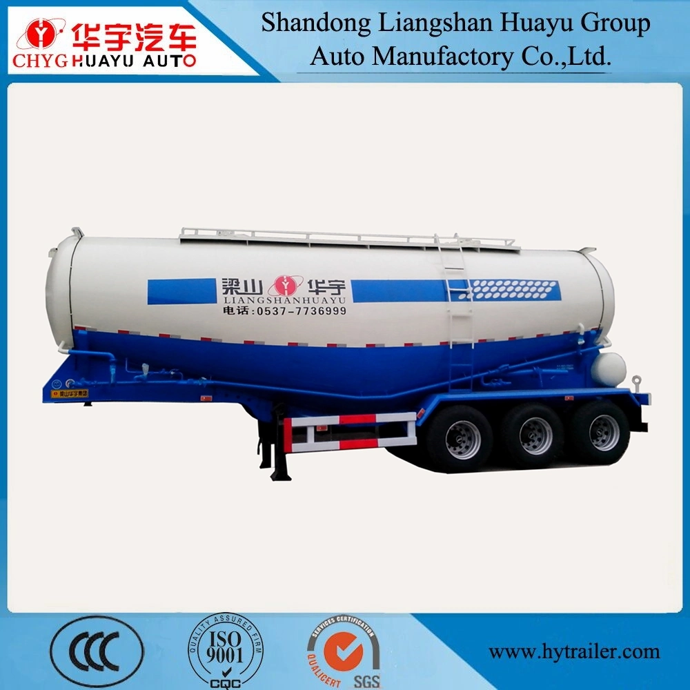 30cbm Bulk Cement Tanker Semi Trailer for Powder Material/Cement-Discharging for Sale