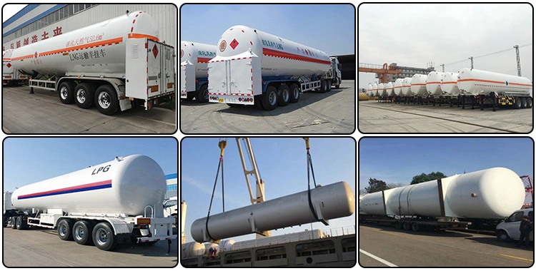 3 Axles Semi Trailer LPG Tanker Trailer LPG Gas Tanker Semi Trailer