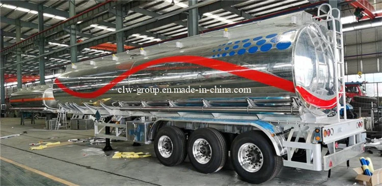 China Stainless Steel Fuel Tanker Trailer Saso Aluminum Alloy Fuel Tank Trailer