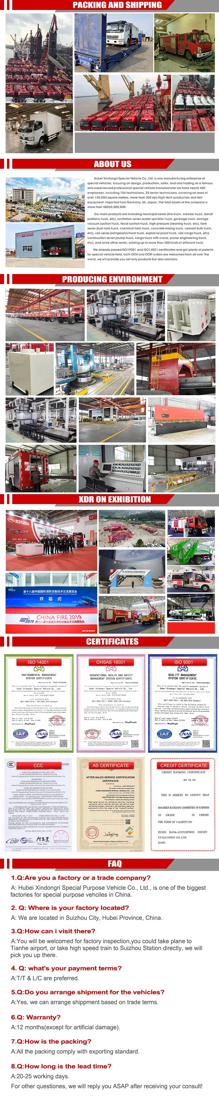 Sinotruk HOWO 8cbm 8000gallon 8000 Gallon 8000gallon Water Tank Fire Fighting Truck for Sales