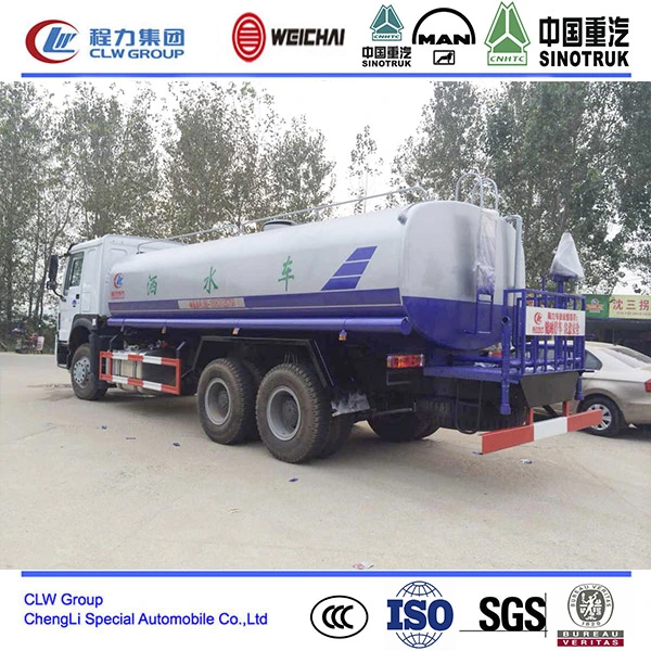 HOWO 15~20 M3 Water Tanker Truck, Water Spraying Truck