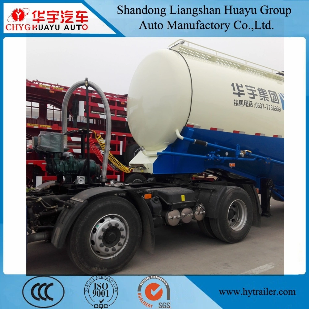 30cbm Bulk Cement Tanker Semi Trailer for Powder Material/Cement-Discharging for Sale