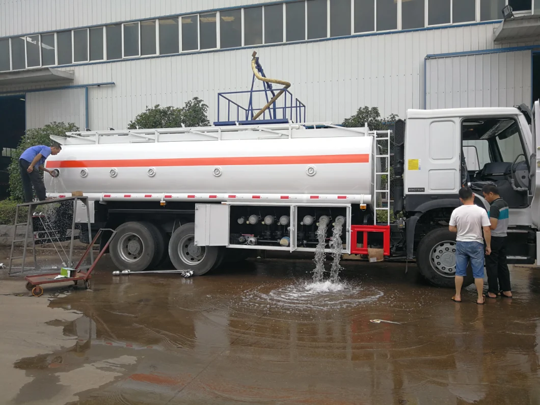 HOWO 20000L 10wheels Fuel Tank Truck Oil Transport Tank Truck Fuel Delivery Tanker Truck for Sale