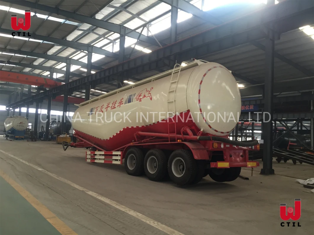 60m3 V Shape Cement Bulker/Bulk Cement Tanker Semi-Trailer