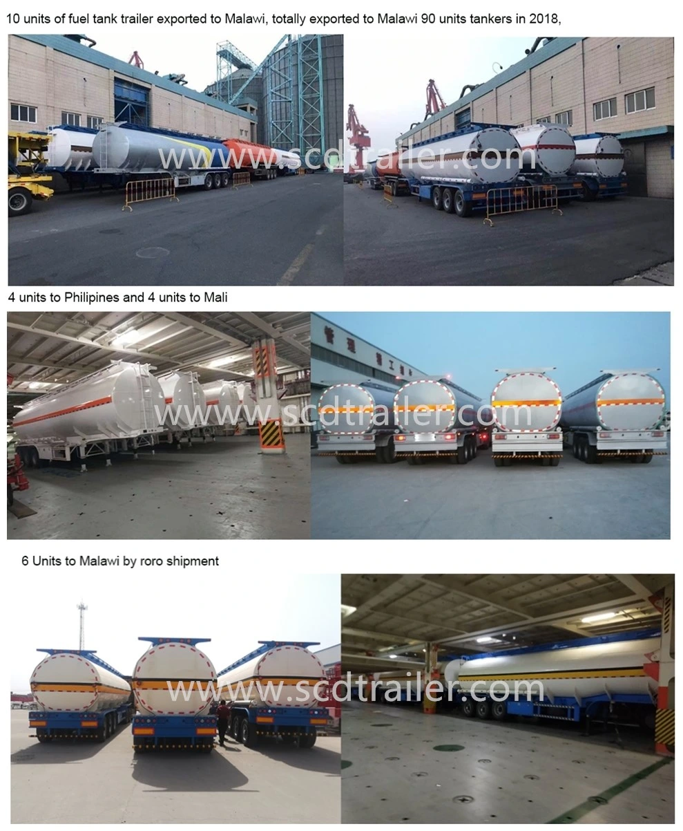 BPW/Fuwa 3axle Fuel Trailer 50000 Liters Fuel Tank Semi Trailer Price