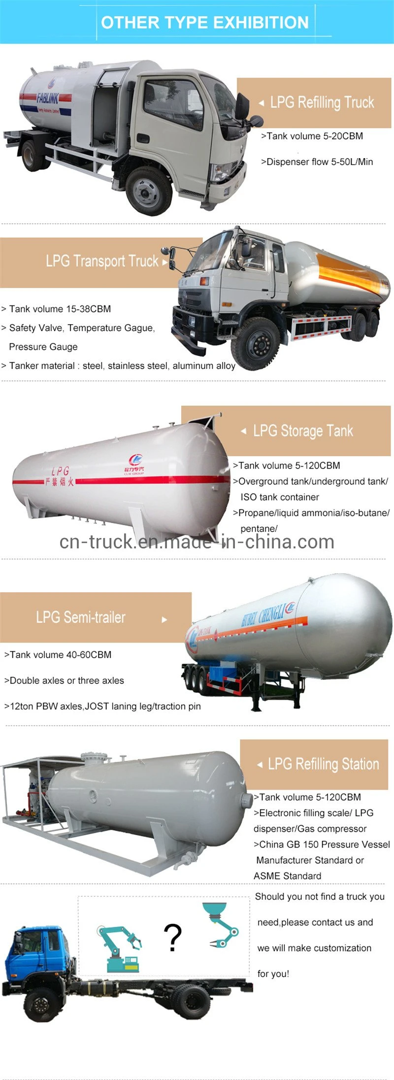 China Good Price ASME 15ton 20ton 18ton 25ton Refilling LPG Trailer Tank