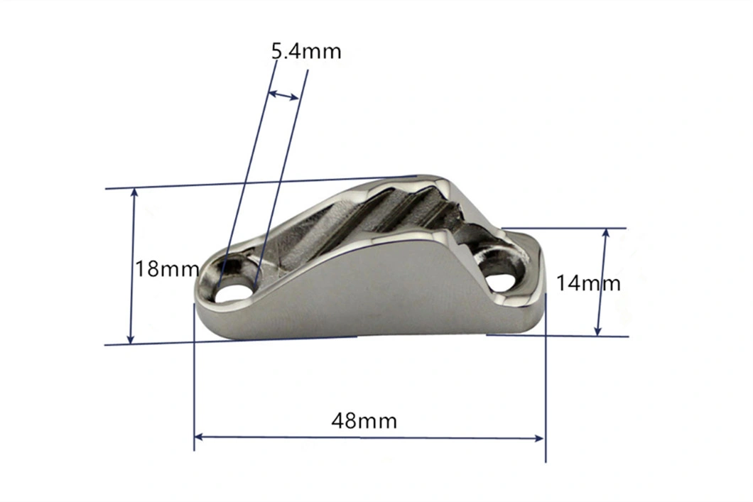 Marine Grade 316 Stainless Steel Boat Sailing Rope Clam Cleat