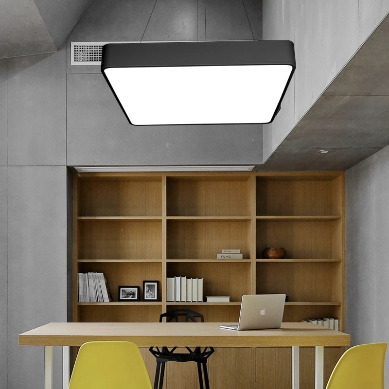 Underground Garage Lighting Geometric Lighting Chandelier Lighting Square Lights LED Hanging Linear LED Office Lighting