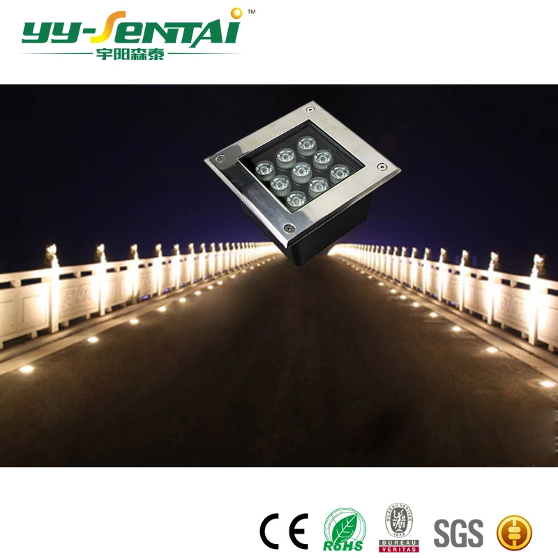 Outdoor Square LED Underground Light for Square Parks 3W in-Ground Light LED Underground Light Outdoor