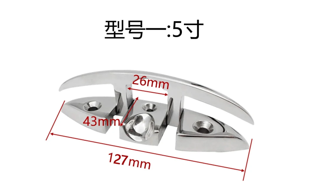 Folding Boat Cleat Mooring Deck Cleat 316 Marine Grade Stainless Steel for Boat