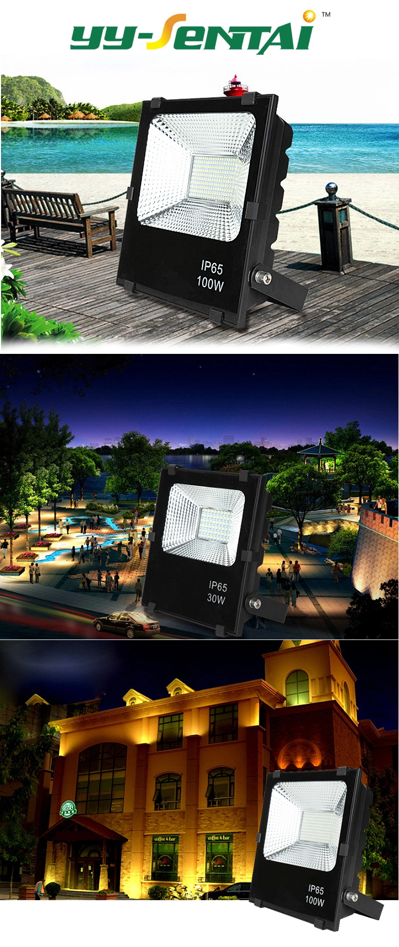 LED Projectors Outdoor Lighting LED Flood Light for Architecture Lighting LED Light Lamp