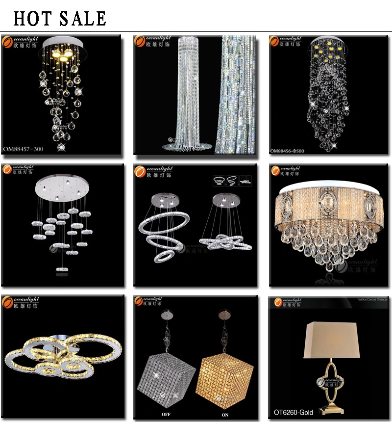 Ocean Lighting Crystal Chandelier Simple Elegant Wholesale Crystal Lamps (OM88543)