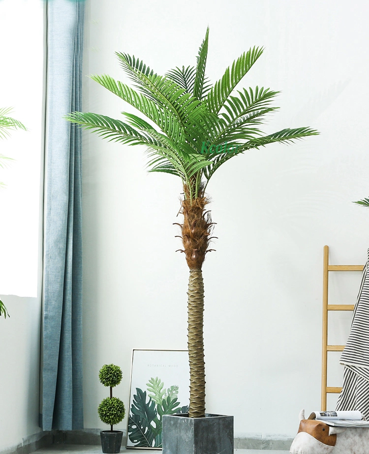 Landscape Decorative 200cm Artificial Palm Tree Plastic Artificial Bonsai Tree for Sale