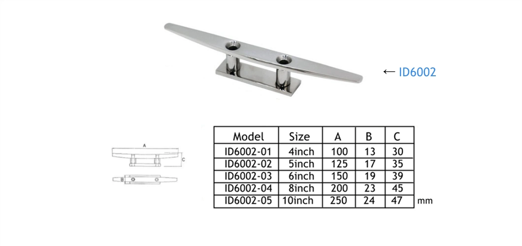 Marine Grade 316 Stainless Steel Boat Deck Rope Cleat