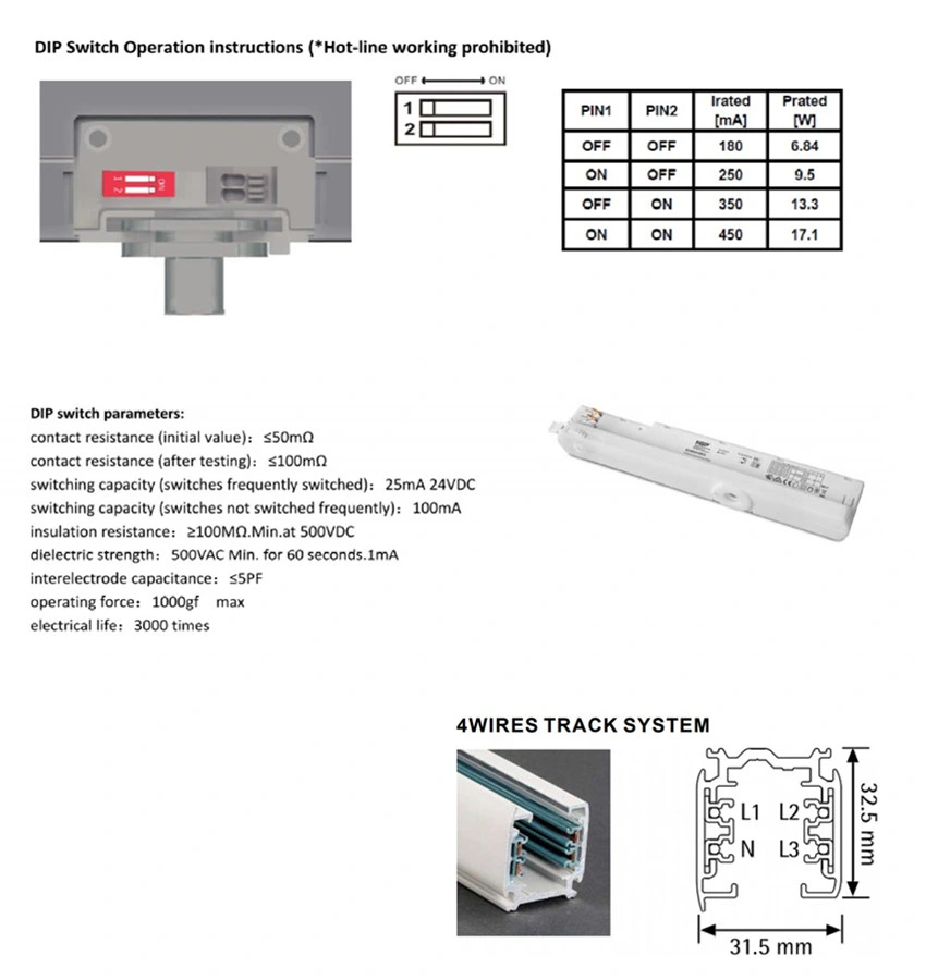 Kitchen Adjustable Track Spot Lighting, Hanging LED Track Light, Track LED Spotlight