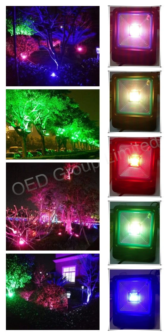 IP66 Outdoor Waterproof Architectural Lighting 85-265V 30W RGB SMD LED Flood Light