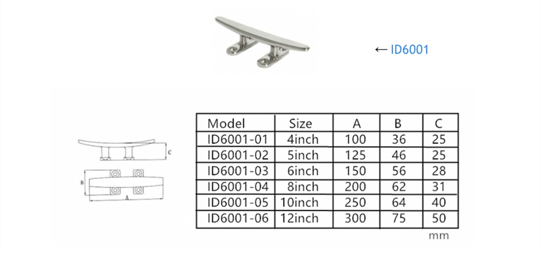 Marine Grade 316 Stainless Steel Boat Deck Rope Cleat