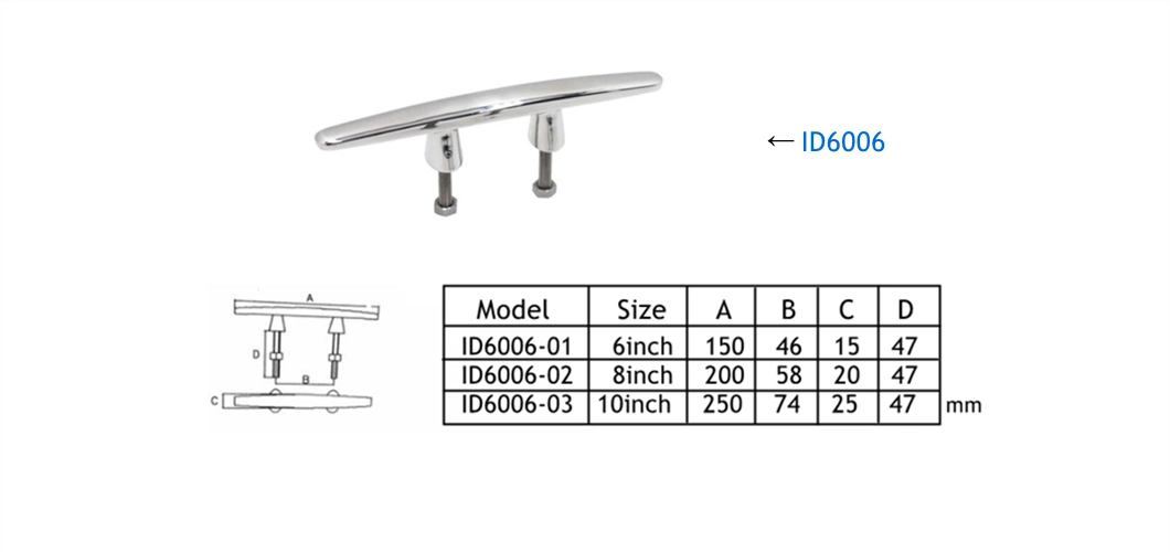 Marine Grade 316 Stainless Steel Boat Deck Rope Cleat