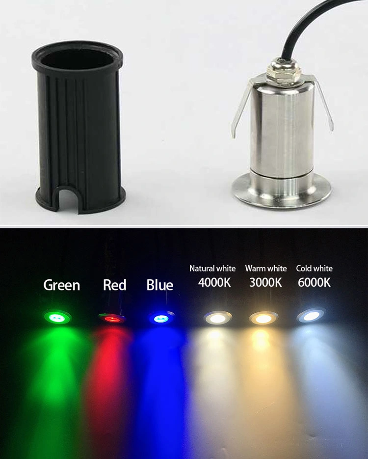 Waterproof IP68 1W LED Grass Light, Outdoor Garden Path, Ground, Buried Patio Landscape