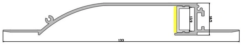 Al-C06 LED Aluminum Profile Art Downlight Indirect Lighting Cove Drywall Plaster Architecture Recessed Linear Light