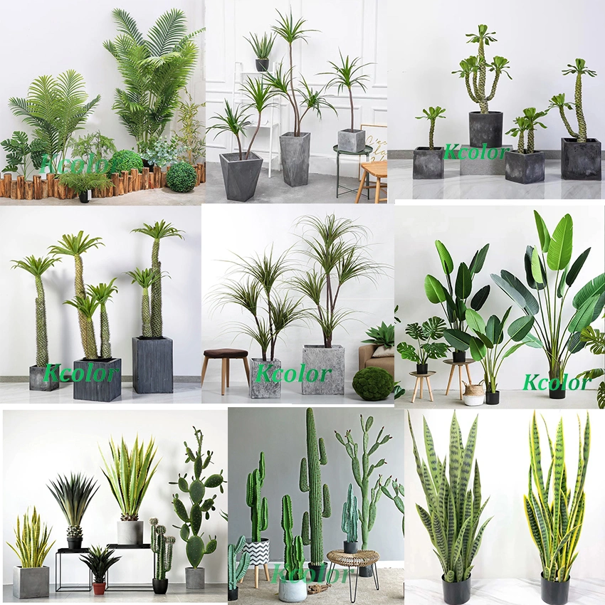 Landscape Decorative 200cm Artificial Palm Tree Plastic Artificial Bonsai Tree for Sale