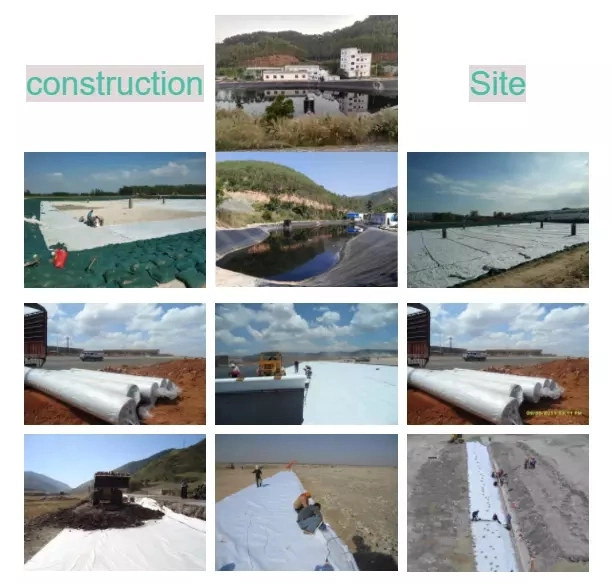 Wholesale Nonwoven Polyester/PP Geotextile Fabric Felt Rolls for Road Construction