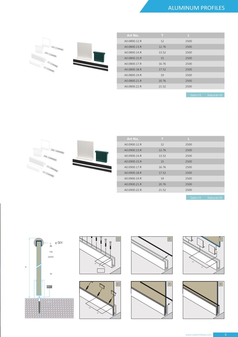 Aluminum Easy Indoor Glass Railing Systems Aluminum Glass Deck Railing Systems Aluminum Balcony Railing System