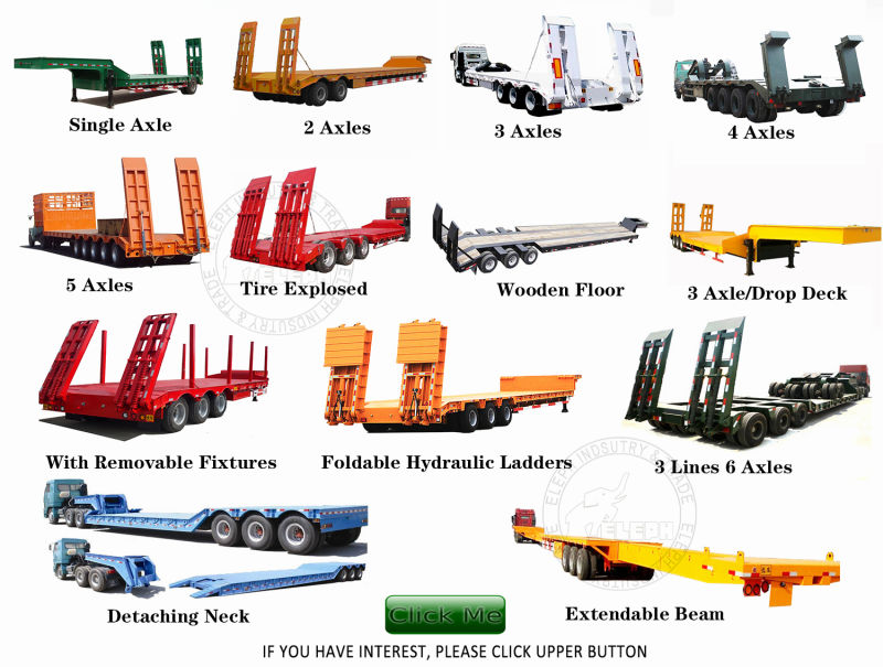 Port Using Heavy Duty Lowbed Loader Mafi RO RO Transport Bulk Cargo Container Trailer