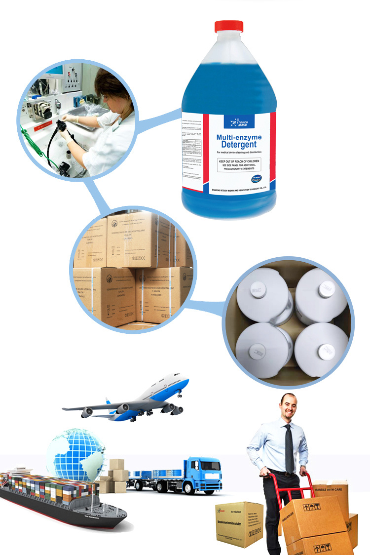 Factory Supports OEM Medical Equipment Multi-Enzyme Cleaning Solution