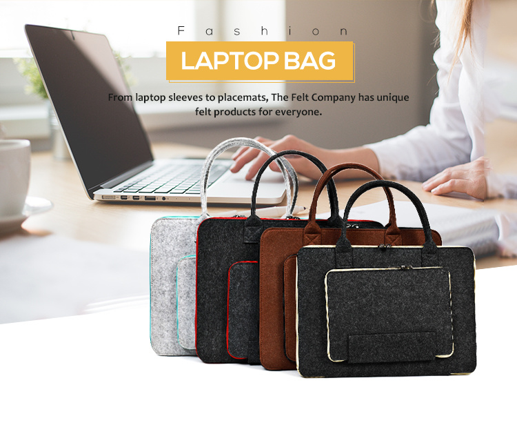 Durable Customized Polyester Felt Computer Bag Tablet Sleeve
